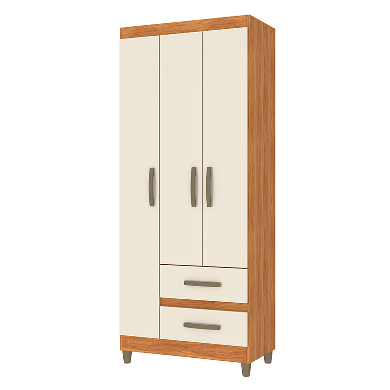 Clóset Porto Beige 3 Puertas 2 Cajones
