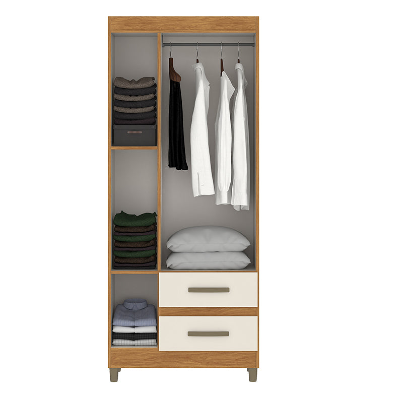 Clóset Porto Beige 3 Puertas 2 Cajones