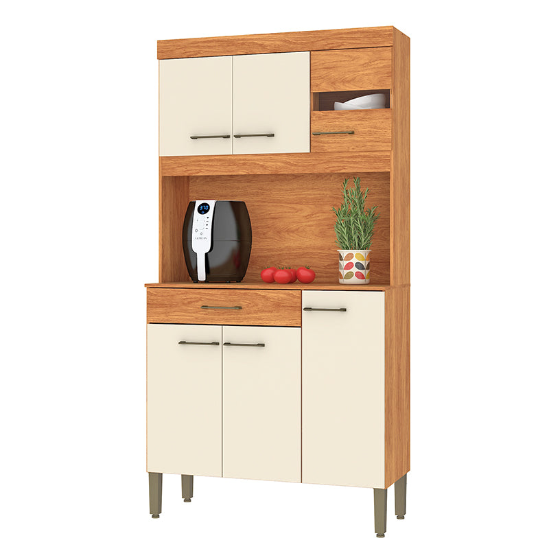 Kit Cocina Carla Beige 1 Puerta 6 Cajones