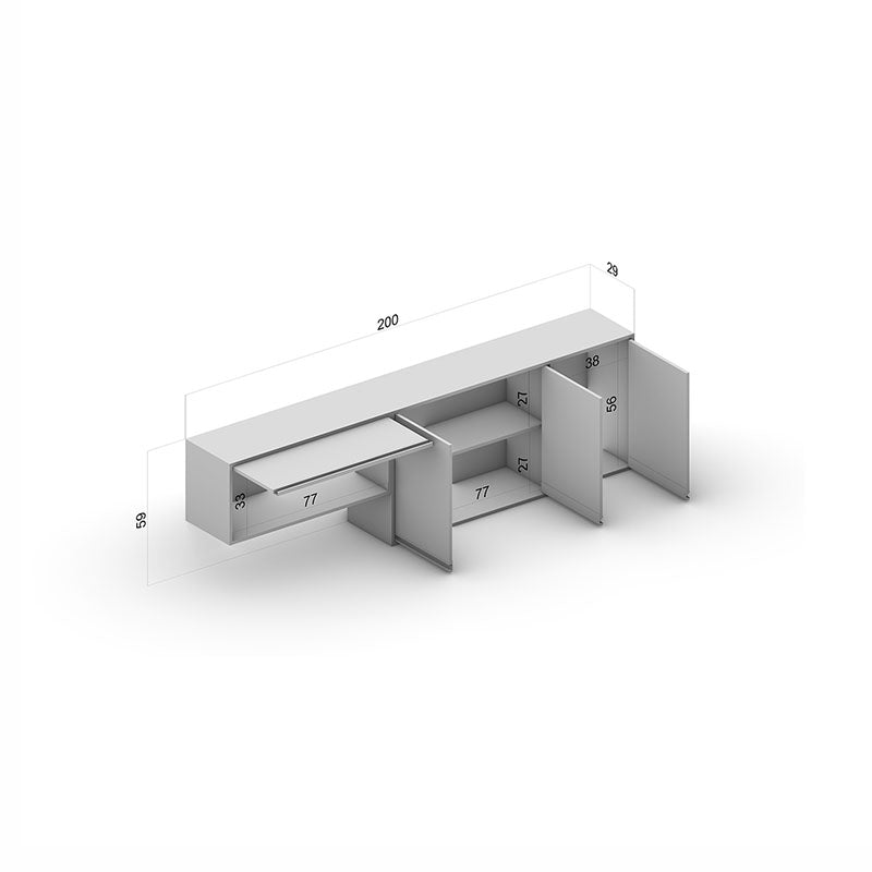 Mueble Aéreo Koya 4 Puertas