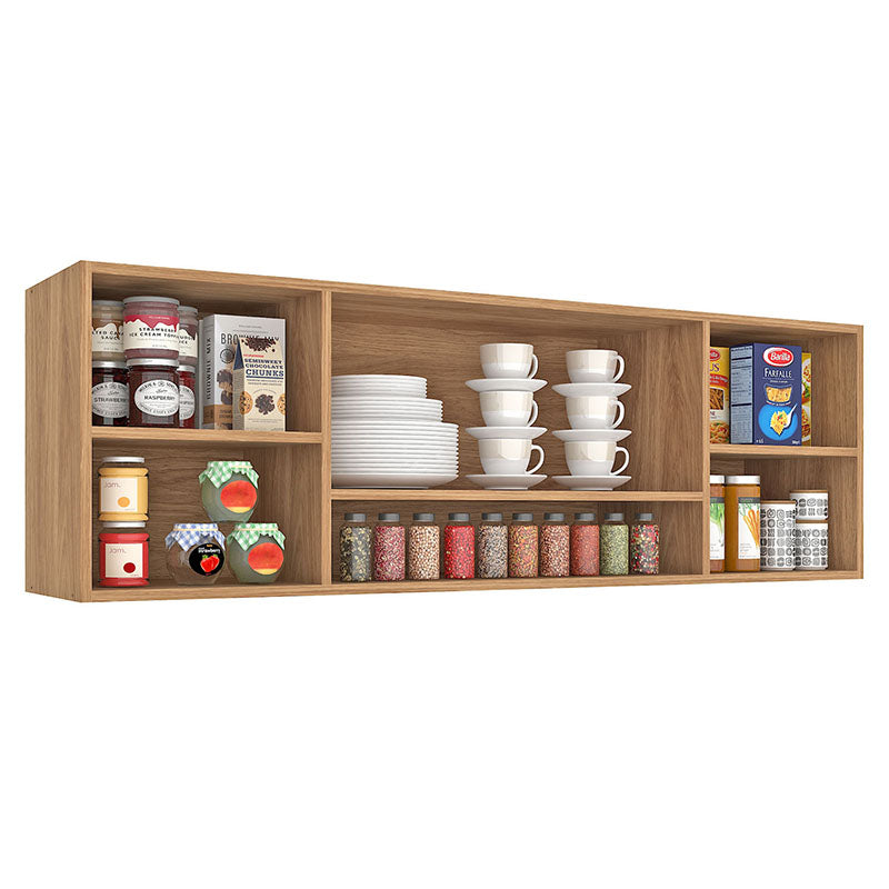 Mueble Cocina Aereo Alba 4 Puertas Café/Gris
