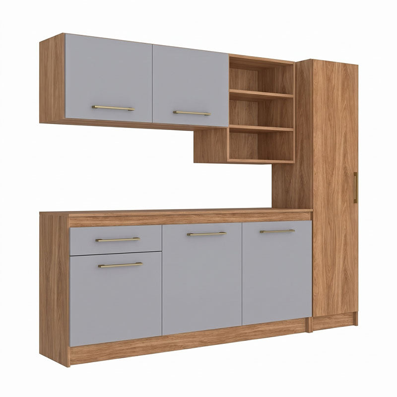 Kit Cocina Alba 6 Puertas 1 Cajon