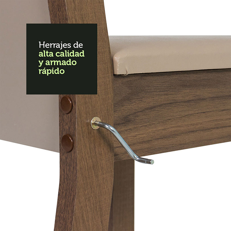 Comedor Angela Morello 4 Sillas