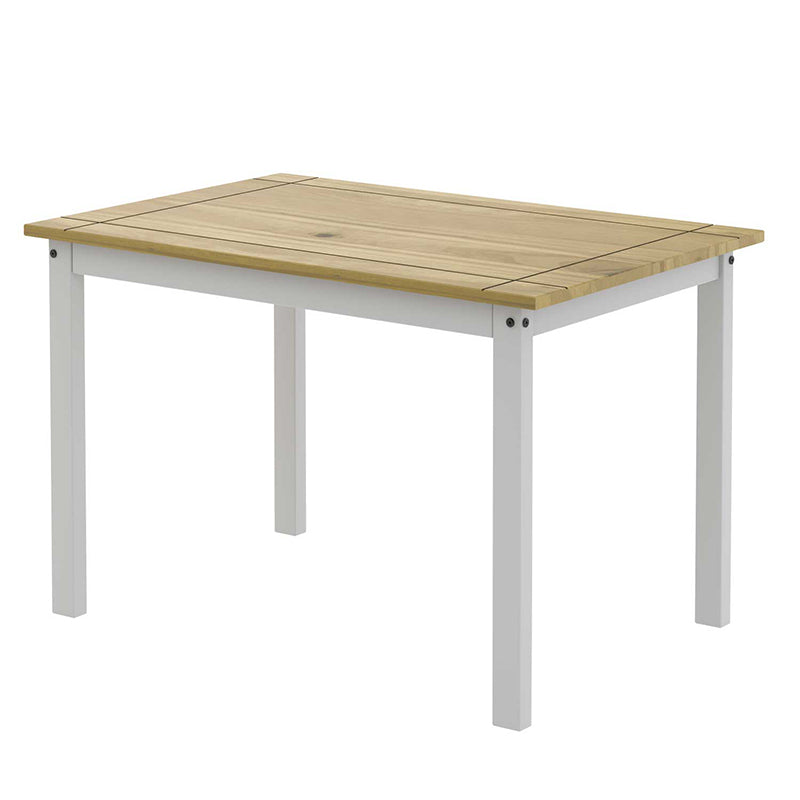 Comedor Madera Lucia Blanco 4 Sillas