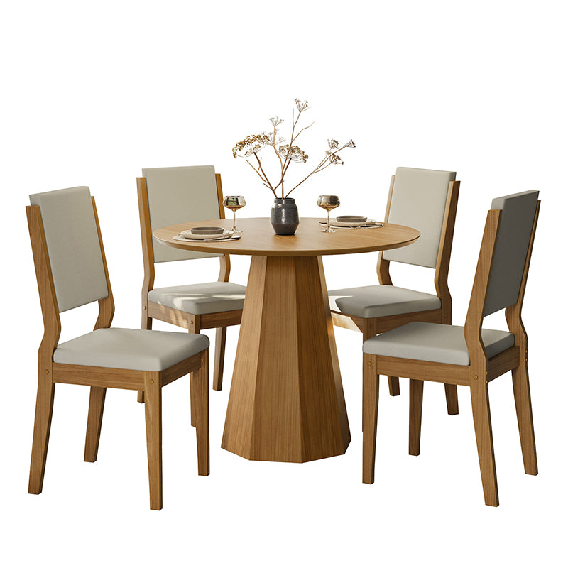 Comedor Isa Carol Claro 4 Sillas