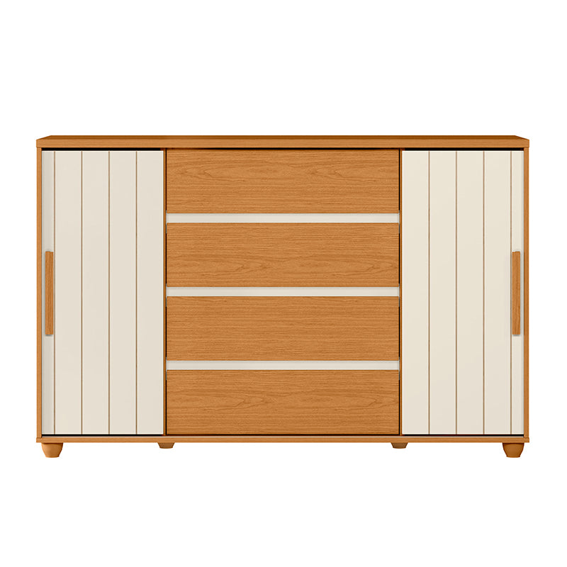 Cómoda Evidenza Rustic 2 Puertas 4 Cajones