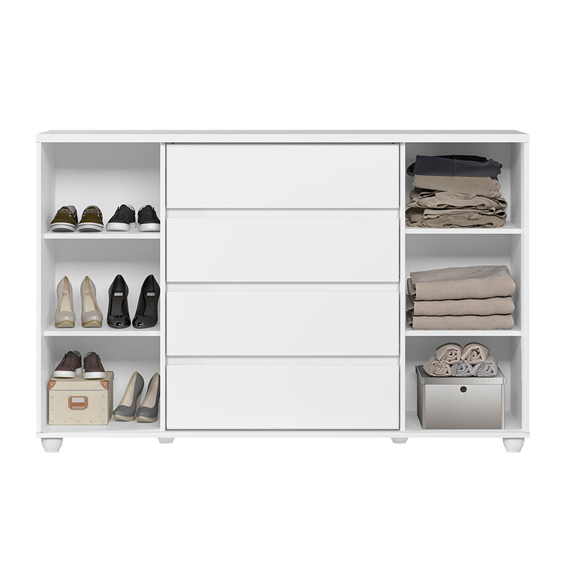 Cómoda Evidenza Claro 2 Puertas 4 Cajones