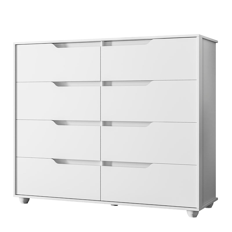 Cómoda Doble Evo Blanco 8 Cajones