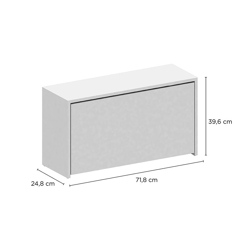 Zapatera Compacta 1 Puerta Blanco