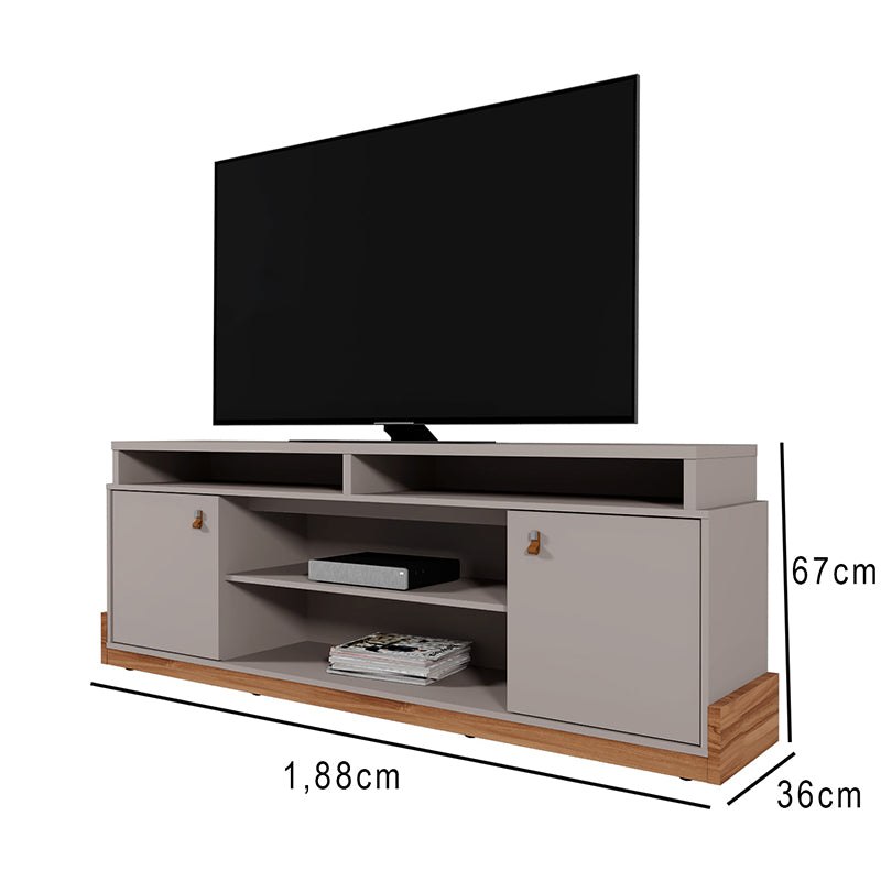 Rack TV Montana Gris Hasta TV de 75"