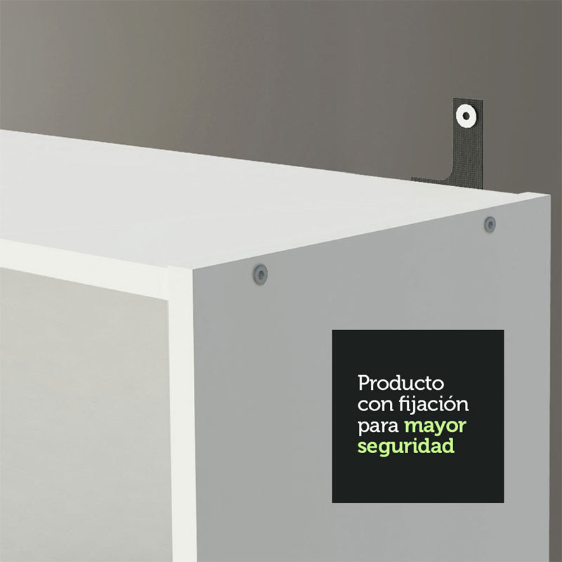 Escritorio + Estante Rubi Blanco