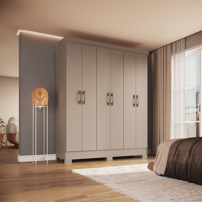 Clóset Roma Creme 6 Puertas