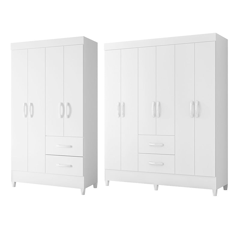 Set Clóset 4 Puertas 2 Cajones + 6 Puertas 2 Cajones Blanco