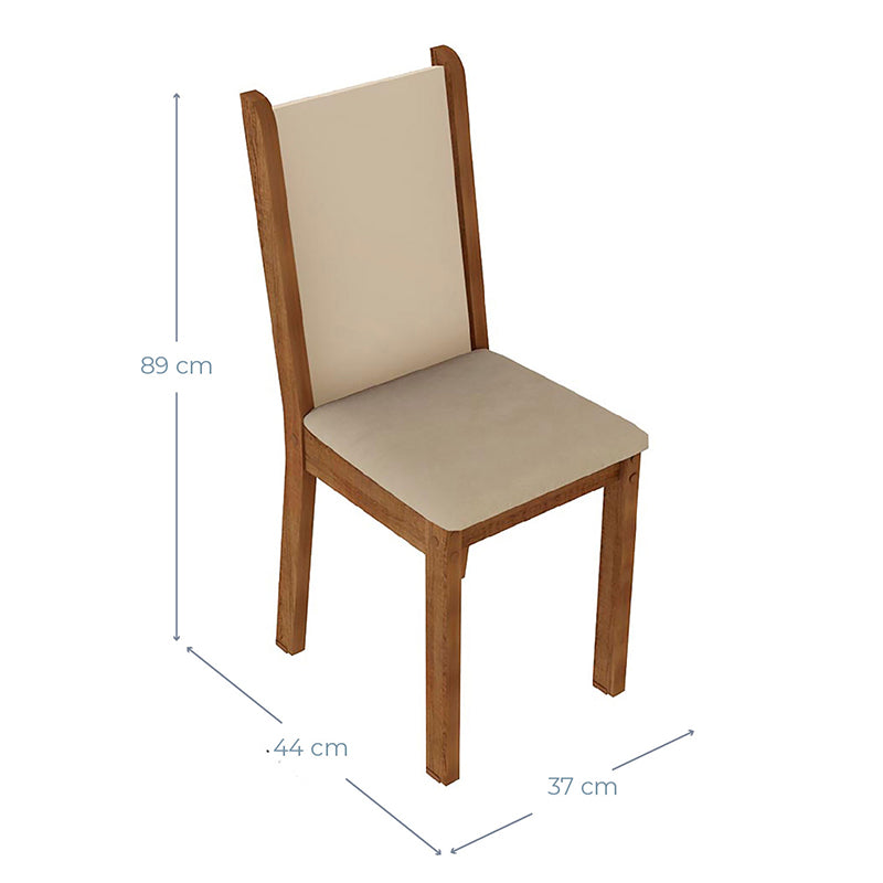 Comedor Pia Leone 4 Sillas