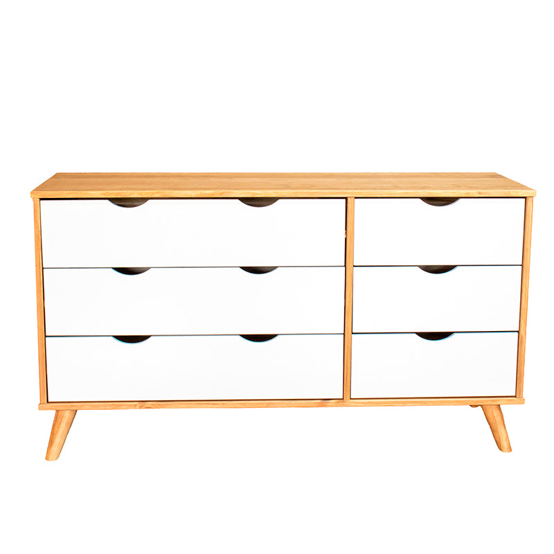 Cómoda Luna Claro 5 Cajones