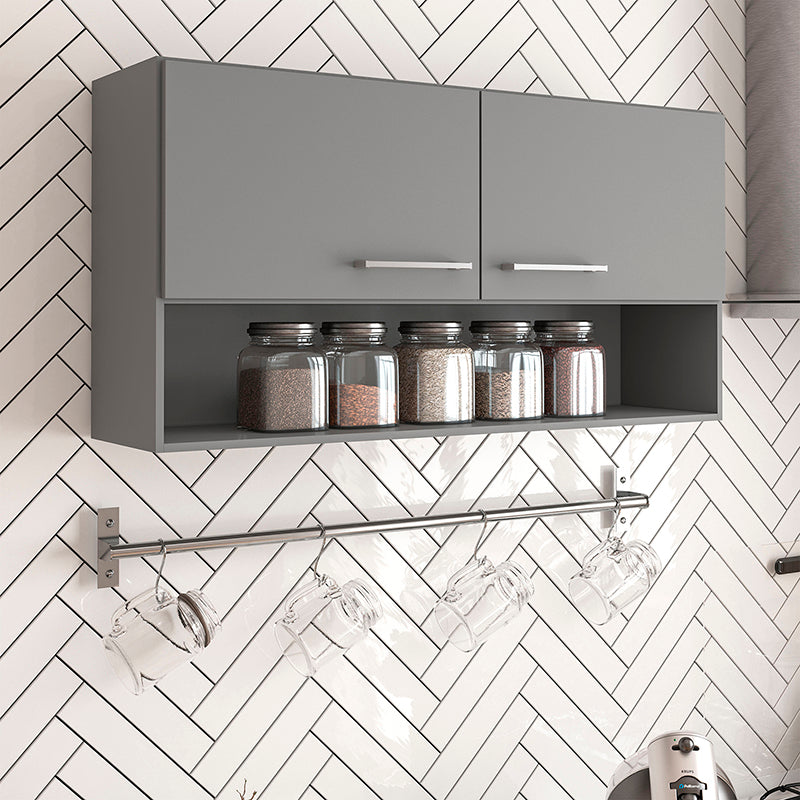 Mueble Aéreo New Evandro Grafito 1o5 Cm