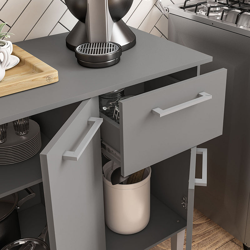 Mueble Base Evandro Grafito 105 Cm