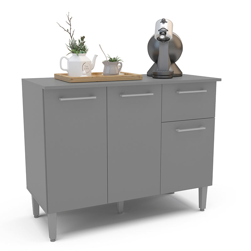 Mueble Base Evandro Grafito 105 Cm