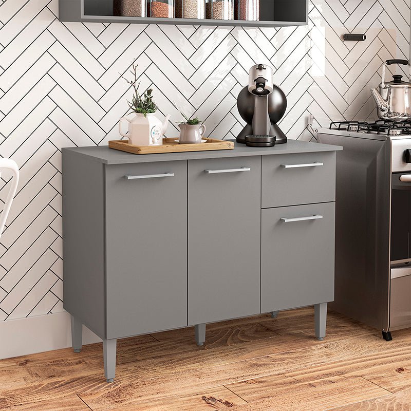 Mueble Base Evandro Grafito 105 Cm