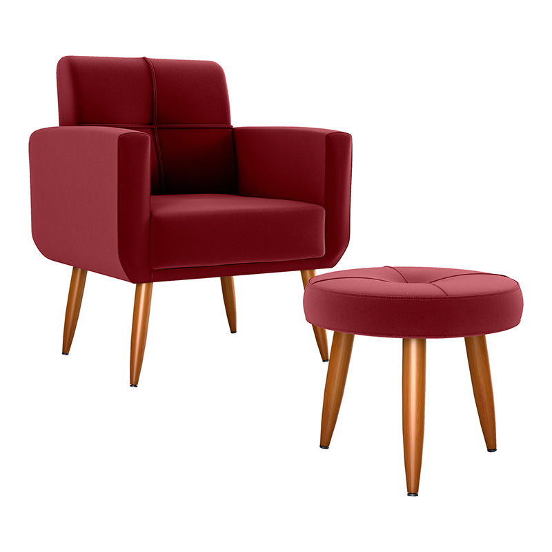 Set Poltrona Y 1 Pouf Havana