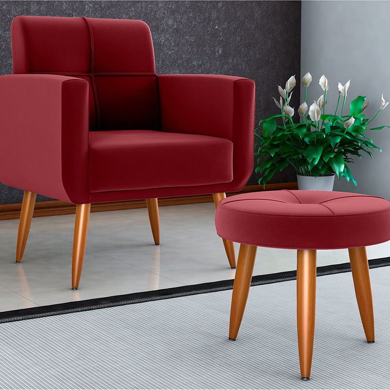 Set Poltrona Y 1 Pouf Havana