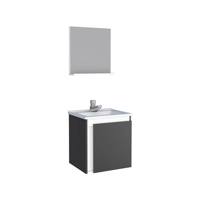 Vanitorio Aéreo Con Espejo Onix Negro