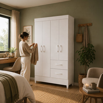 Clóset 4 Puertas Mobi Blanco