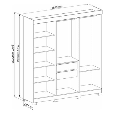 Clóset Opus 6 Puertas