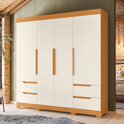 Clóset Vivacce Claro 4 Puertas + 4 Cajones