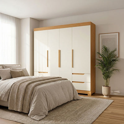Clóset Vivacce Claro 4 Puertas + 4 Cajones