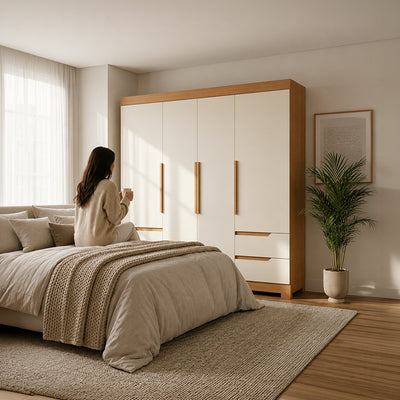 Clóset Vivacce Claro 4 Puertas + 4 Cajones