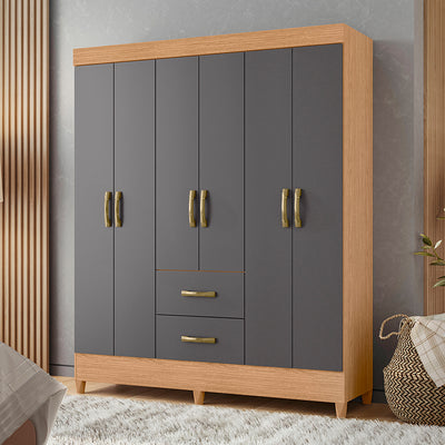 Clóset 6 Puertas Mobi Graphite