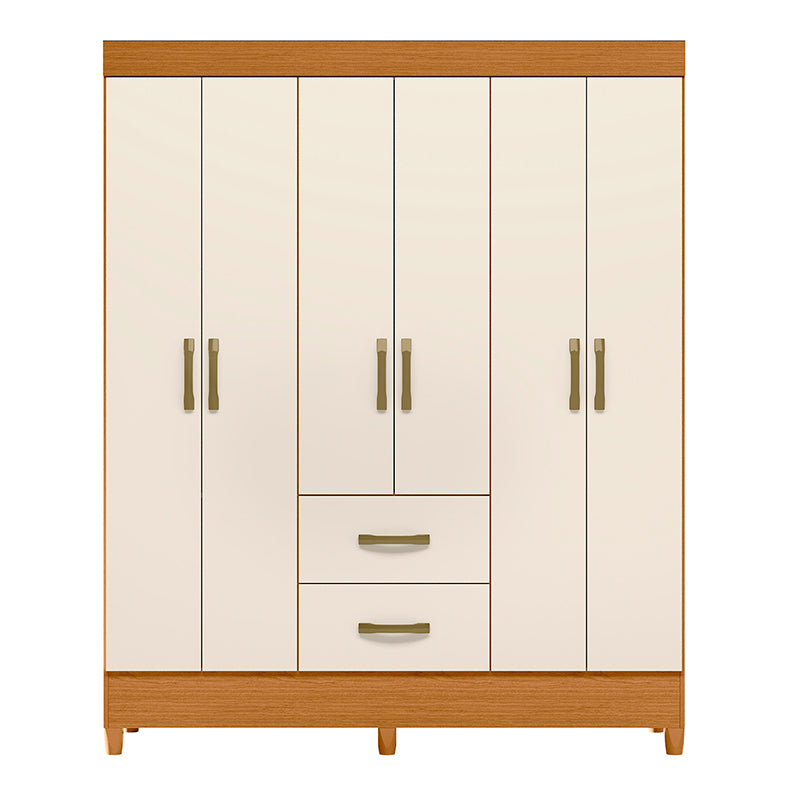 Clóset Mobi 6 Puertas 2 Cajones Beige
