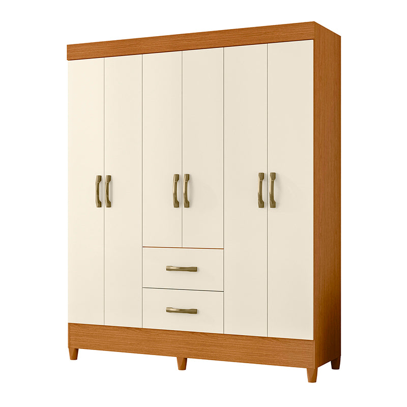 Clóset Mobi 6 Puertas 2 Cajones Beige