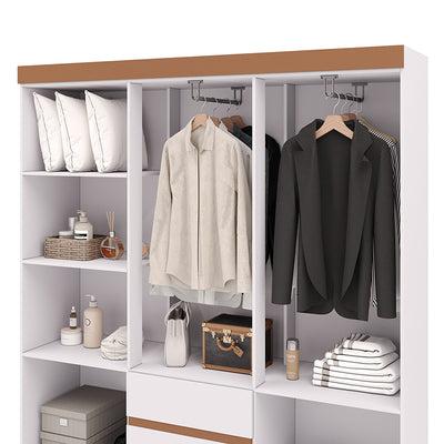 Clóset Ideal 6 Puertas Y 2 Cajones Blanco