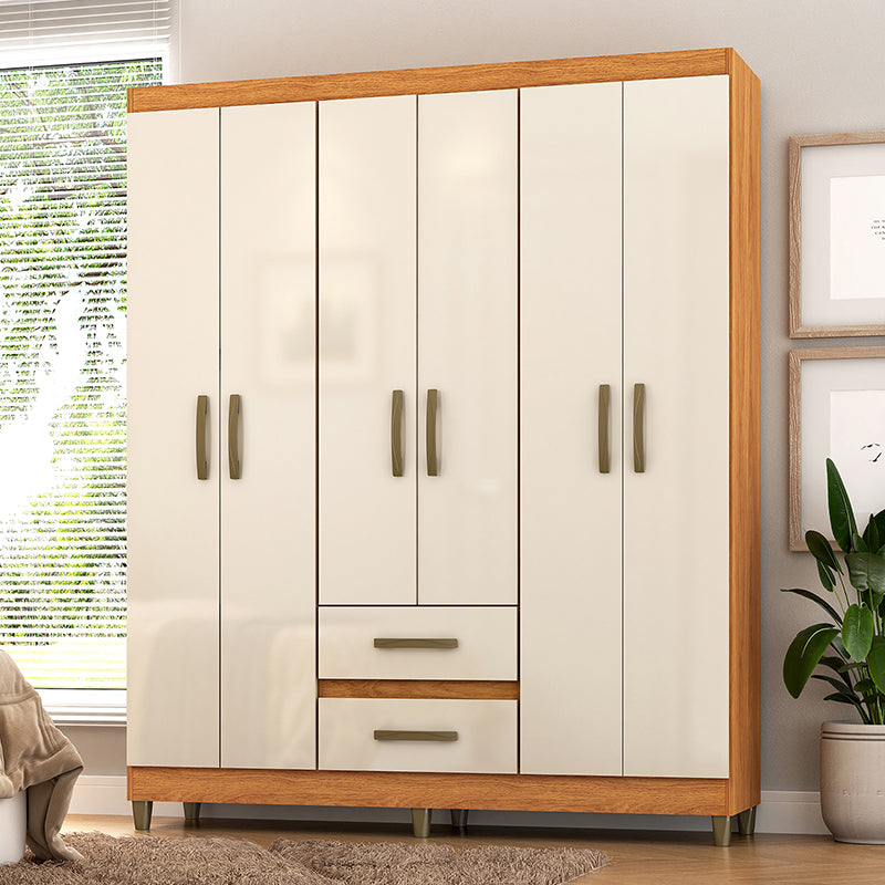 Clóset Coimbra Beige 6 Puertas 2 Cajones