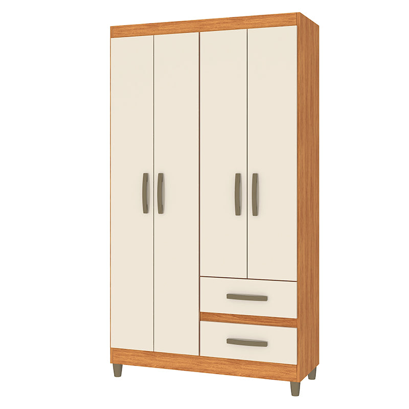 Clóset Lisboa Beige 4 Puertas 2 Cajones