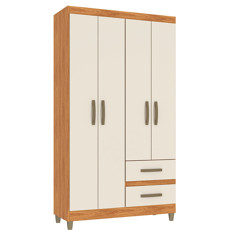 Clóset Lisboa Beige 4 Puertas 2 Cajones