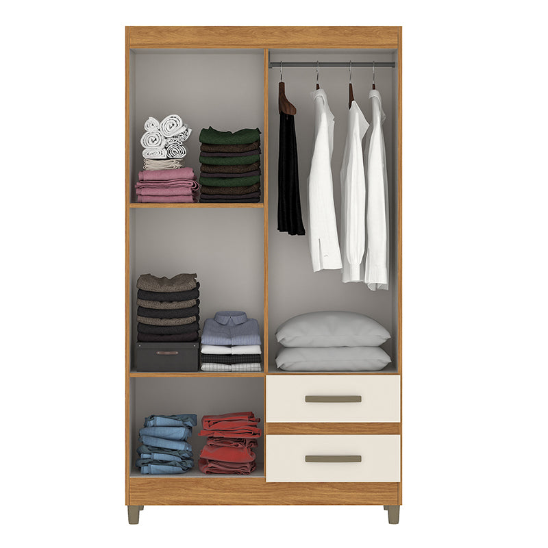 Clóset Lisboa Beige 4 Puertas 2 Cajones