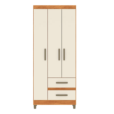 Clóset Porto Beige 3 Puertas 2 Cajones