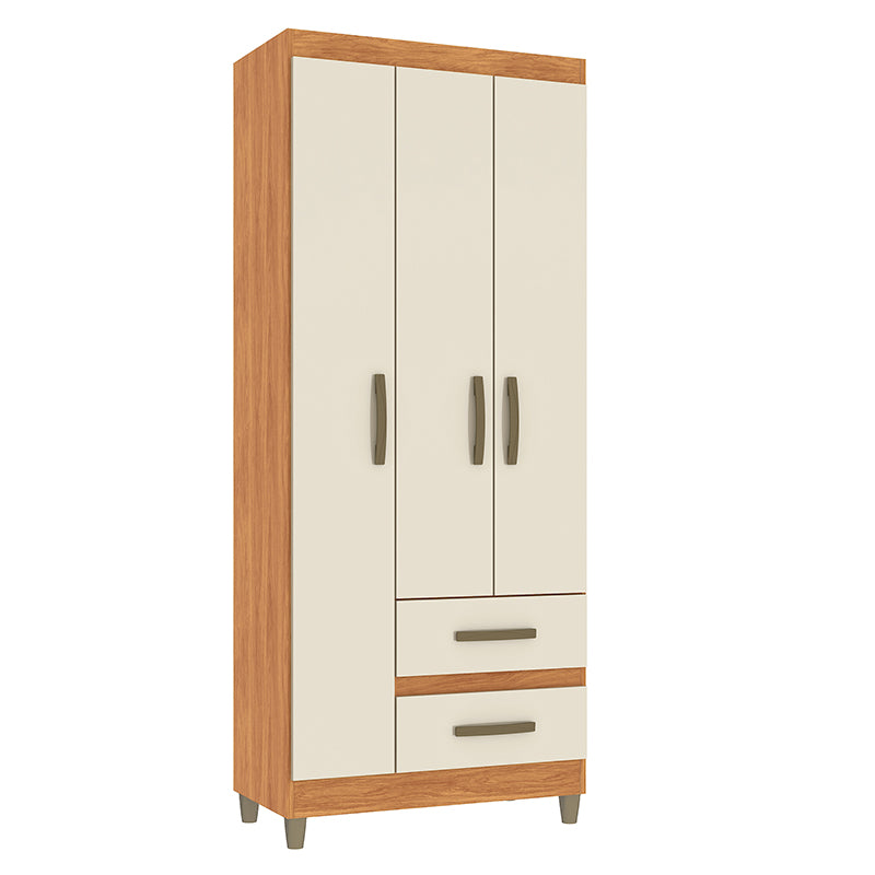 Clóset Porto Beige 3 Puertas 2 Cajones
