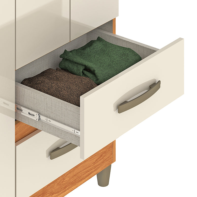 Clóset Porto Beige 3 Puertas 2 Cajones