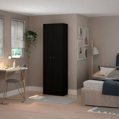 Clóset Xangai Negro 2 Puertas