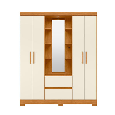 Clóset Olímpia 4 Puertas 2 Cajones Beige