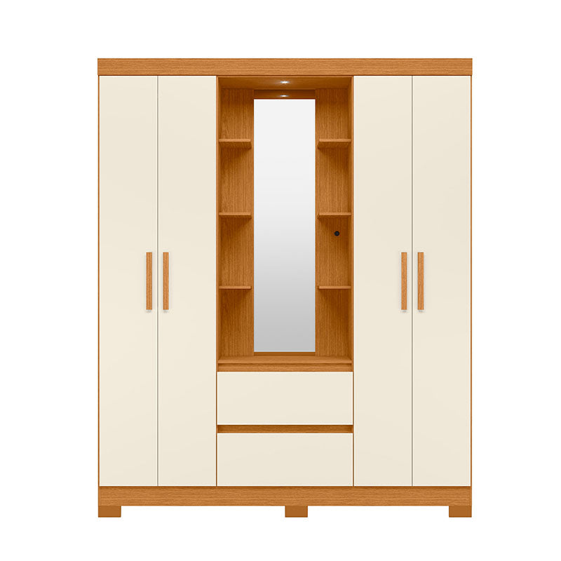 Clóset Olímpia 4 Puertas 2 Cajones Beige
