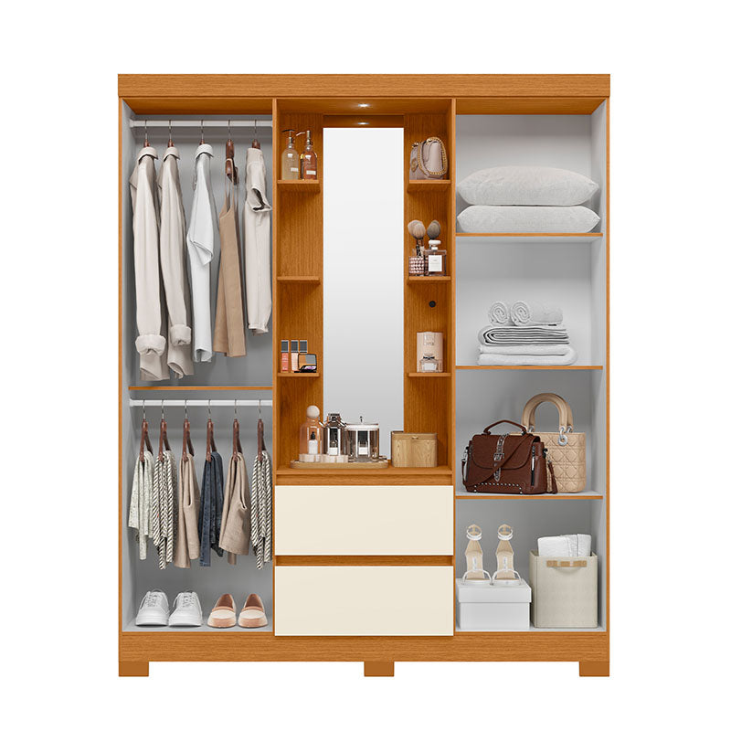 Clóset Olímpia 4 Puertas 2 Cajones Beige