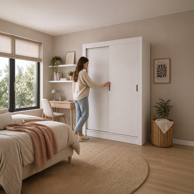 Clóset Denver 2 Puertas Corredizas Blanco