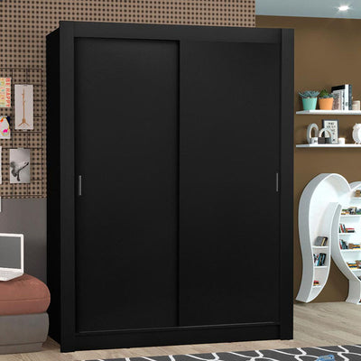 Clóset Denver 2 Puertas Corredizas Negro