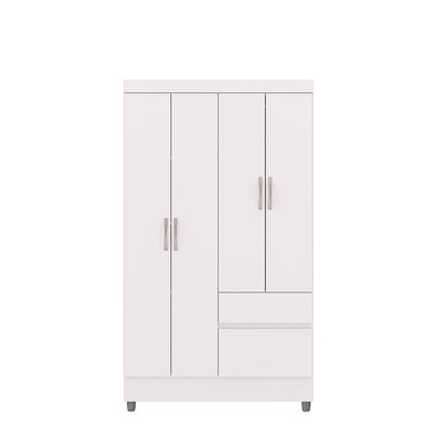 Clóset Ideal 4 Puertas 2 Cajones Blanco