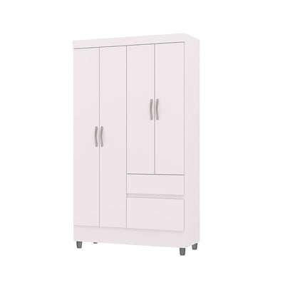 Clóset Ideal 4 Puertas 2 Cajones Blanco